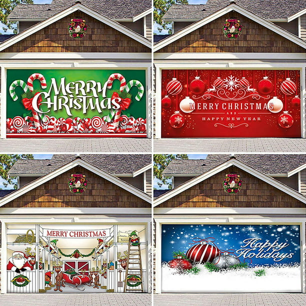 YGXKZBZQ 5 X 7 Ft Merry Christmas Holiday Banner Garage Door Cover
