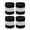Black White Black, variant on Couver Terry Cloth Two Color Striped Wrist Sweatbands, Golden Yellow Blue Golden Yellow, One Size, 2 Pairs