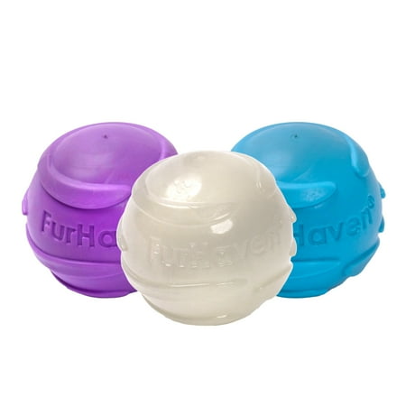 UPC: 0842229130560 | FurHaven Fetch N Fun TPR Squeaker Dog Ball Toy 3 Pack – Galactic Pack