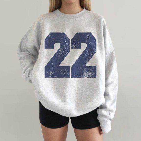 HA Sweatshirts Vintage Jersey Number 22 Sports Team Graphic Sweater SWEATSHIRT All Size S-5XL