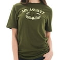 thumbnail image 3 of Big Size Army Air Assault Graphic Design Short Sleeve Cotton Jersey T-Shirt - Army Green XL, 3 of 4