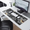 thumbnail image 2 of Long Mouse Pads for Desk,Dark Pioneer Flower Pattern Desk Mats on Top Of Desks, Desk Mouse Pad Extra Large with 3mm Non-Slip Base and Stitched Edge for Gaming,Office,Work,Home 31.5"x11.8", 2 of 6