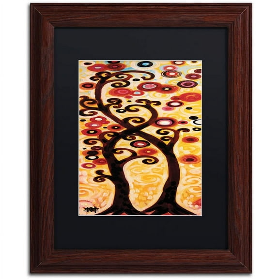 Trademark Fine Art "12" Canvas Art by Natasha Wescoat, Black Matte, Wood Frame