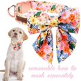 thumbnail image 3 of Cartoon Dog Collar with Bow Spring Summer Collar with Flower for Small Medium Large Boys Girls Dogs, 3 of 5