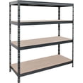 thumbnail image 4 of AR Shelving Heavy-Duty Garage Shelving, 4-Shelf Unit, 1000-Lb. Capacity Per Shelf, 60in.W x 24in.D x 70in.H, Model# TR18S410KGIFD9G00, 4 of 8