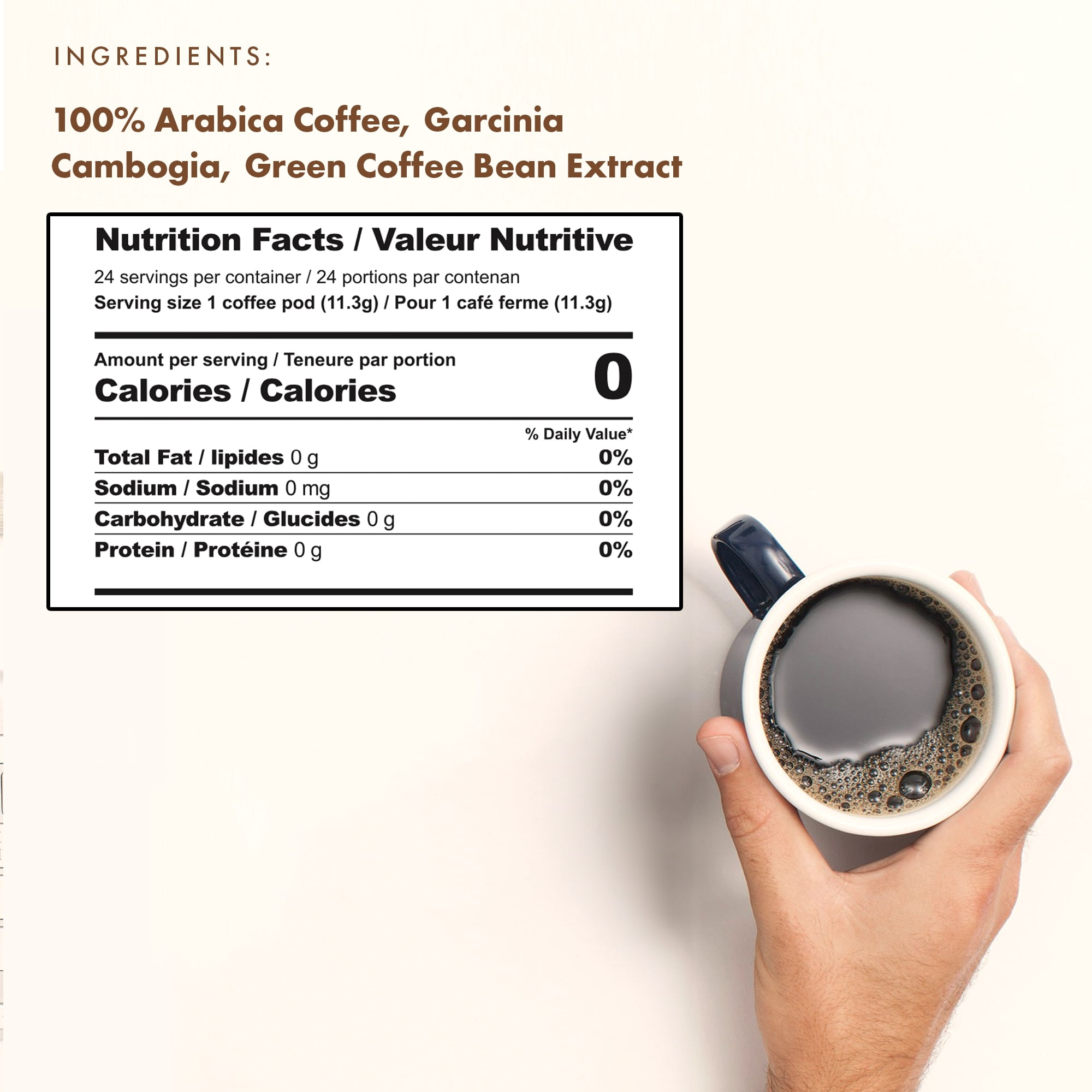 SOLLO Chaga Mushroom Infused Coffee Pods, Boost Focus & Immunity, Memory & Clarity, Medium Roast, Compatible With 2.0 K-Cup Keurig Brewers, Organic by USDA, No After Taste, 24 Ct