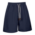 thumbnail image 4 of PIMSSY Men Casual Shorts Comfortable Breathable Lightweight Summer Outdoor Athletic Relaxed Fit Stretch Elastic Waistband Soft Fabric Solid Color Male Cozy Bottoms, 4 of 9