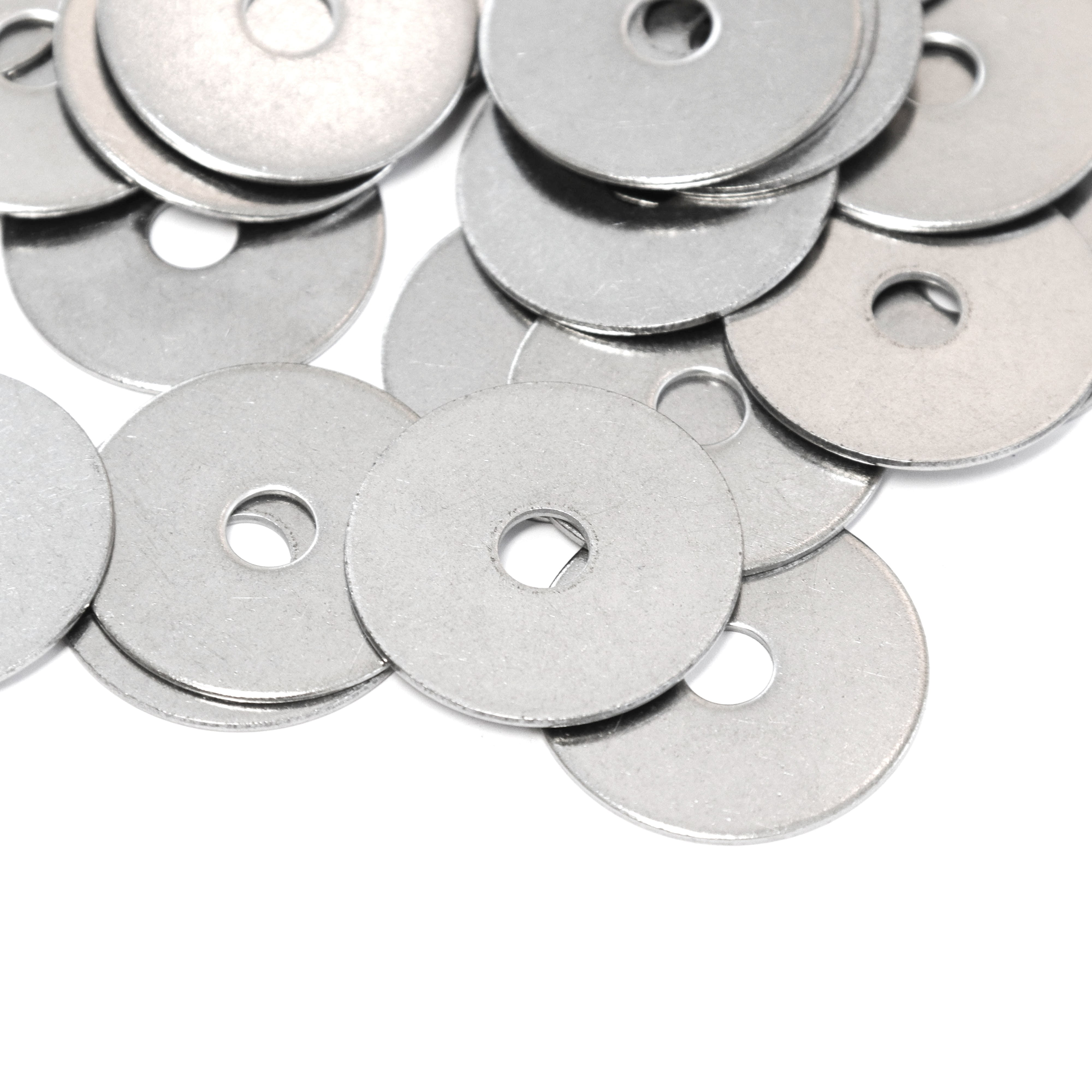 Red Hound Auto 100 Flat Fender Washers Set Fits 1/4 Inch .281 Inch ID