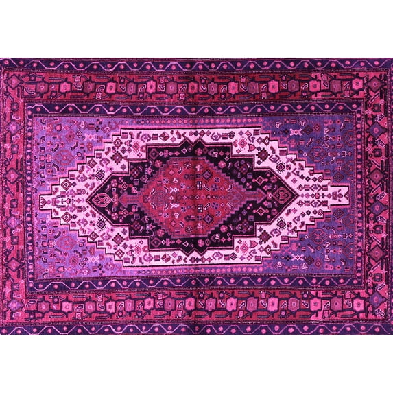 Ahgly Company Indoor Rectangle Persian Pink Traditional Area Rugs, 2' x 5'