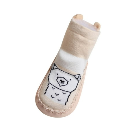 

XINSHIDE Infant Toddler Shoes Soft Sole Toddler Shoes Cartoon Animal Print Non-Slip Socks Shoes Casual Baby Shoes