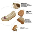 thumbnail image 4 of Womens Soft Solid Classic Round Toe Flats Flat Shoes Comfortable Slip On Ballet Flats, 4 of 8