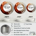 thumbnail image 4 of Designart "Energetic VORTEXscape I" Abstract Spirals Round Mirror Wall Decor Modern - Large Orange Round Bathroom Mirror - Round Mirror - 36" x 36", 4 of 6