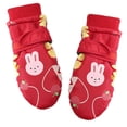 thumbnail image 2 of Guantes de invierno con dibujos de conejo blanco para niños, cálidos, gruesos, resistentes al frío y al viento, para esquí, 2 of 6