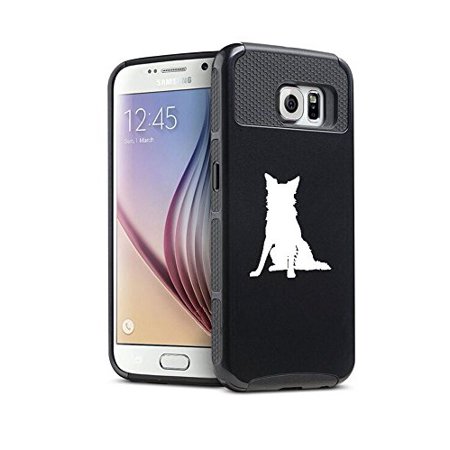 - For Samsung Galaxy (S6 Edge + Plus) Shockproof Impact Hard Soft Case Cover Border Collie (Black)