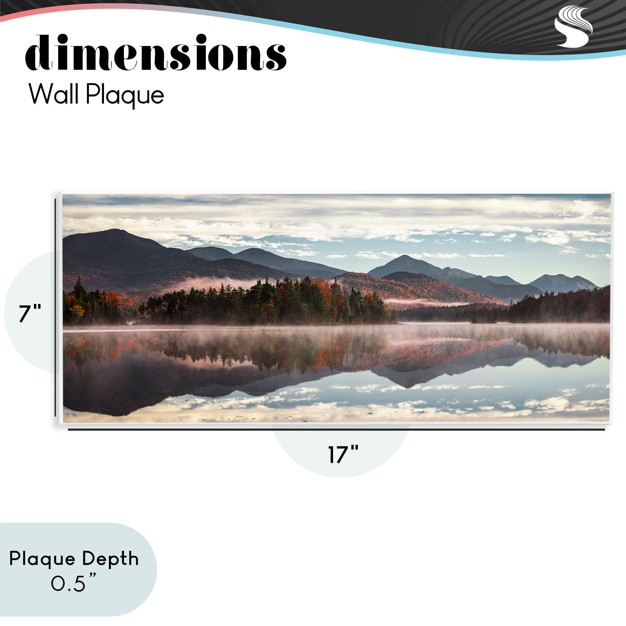 Stupell Industries Panoramic View From Boreas Ponds Wall Plaque Art, design by Jonathan Zaharek