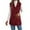 Red, variant on Gaexia Vest for Women ,Corduroy Vest with Collar for Women Cozy Autumn Winter Fashion Outerwear Casual Layering Piece