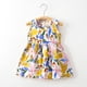 thumbnail image 2 of Odeerbi Niñas Verano Algodón Vestido Tanque Floral Vestido Sol Sin Mangas A-Vestido Sin Mangas de Princesa, 2 of 3