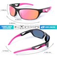 thumbnail image 3 of Gafas Deportivas RIVBOS RB831 Marco Negro/Lente Rosa Unisex, 3 of 6