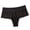 #0452-Black, variant on Fringed Embroidery Thong Panties for Women Bow Detail Low Rise No Show Briefs Delicate Edge Romantic Intimates Gift
