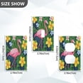 thumbnail image 7 of Yayeee Duplex Wall Plate 1-Gang 4.5"x2.7" Home Receptacle Light Switch Decorative Outlet Cover, Pink Flamingo Pattern, 7 of 7