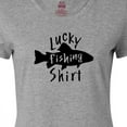 thumbnail image 4 of Inktastic Lucky Fishing Shirt- Fish Women's T-Shirt, 4 of 5