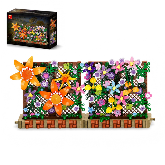 Brixzonecho Eternal Lotus Building Set Compatible with Lego Flower Botanical Decor Creative Collectible for Adults
