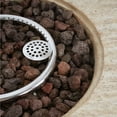 thumbnail image 5 of Christopher Knight Home 30" Patio MGO Propane Fire Pit, 40,000 BTU Ribbed Round Heater with Lid, Beige, 5 of 12