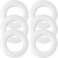 thumbnail image 4 of Miangastore Large Curtain Rings Silent Operation White 6Pack 2.8x2.8in, 4 of 9