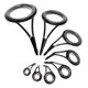 thumbnail image 1 of 8pcs 8 Size Ing Rod Guide Less Steel Ceramic Tip Top Ring Circle Pole Rep Kit Set Ing Ing Accessories, 1 of 4