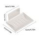 thumbnail image 3 of Xihbxyly Los Artículos Más Vendidos Caja de Jabón Perforada para Pared para El Baño, de Alta Gama, con Drenaje, para Almacenamiento de Jabón, Caja de Almacenamiento de Acero Inoxidable, 2 Juegos, 3 of 7