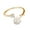 B, variant on Adjustable Alloy Rose er Rings - White, Festive Holiday Accessory, 1 pc