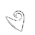 thumbnail image 4 of CHOOSE YOUR COLOR Ocean Wave Tide Swirl Loop Thumb Ring New .925 Sterling Silver Band, 4 of 4
