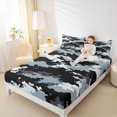 thumbnail image 4 of Homewish Rustic Camo Full Size Sheets,Vintage Country Camouflage Bed Sheets,Black Gray Sheet Sets For Boys Kids,Ultra Soft Home Decor,4-Piece, 4 of 7