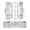 Cute Penguin in Winter, variant on Plastic Pencil Box Large Capacity Pencil Boxes Clear Boxes with Snap-Tight Lid Stylish Office Supplies Storage Organizer Box Blue-purple Snowflakes