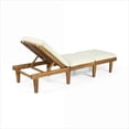 thumbnail image 3 of Outdoor Chaise Lounge with Cushion, Acacia Wood Teak Finish | Teak | Solid Back, 3 of 11