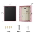thumbnail image 6 of Shadow Box Frame 8x10 Wood Deep Display Case With Beads Door And Glass Window  Memory Gift For Pictures Medals Memorabilia Collections Pink, 6 of 9