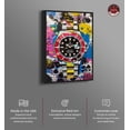 thumbnail image 2 of Watch Graffiti Canvas Urban Graffiti Wall Art by Notoriart, Black Frame, 36" x 54", 2 of 7