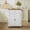 White, variant on HLR Small Kitchen Islands Table with Storage, Rolling Wood Microwave Cart on Wheels for Dining Room, White