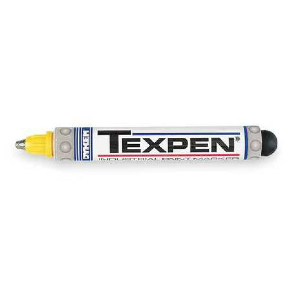 DYKEM 16063 Industrial Paint Marker, Fine Tip, Yellow