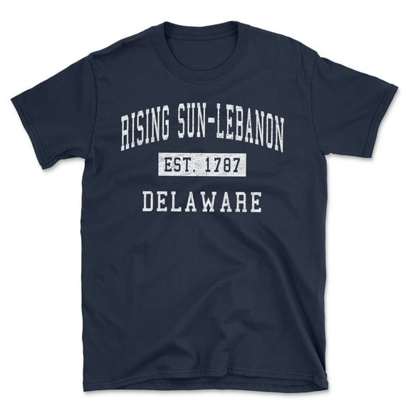 Rising Sun-lebanon Delaware Classic Established Men's Cotton T-Shirt