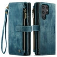 thumbnail image 2 of CaseMe Case for Samsung Galaxy S24 Ultra Wallet Case for Women Men, Fashion Durable PU Leather Magnetic Flip Lanyard Strap Wristlet Zipper Card Holder Wallet Phone Case for Galaxy S24 Ultra 6.8-inch, 2 of 8