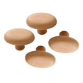 thumbnail image 3 of 4 ganchos de madera para colgar en la pared con asas de madera, decoración de diseño nórdico versátil. Oval, 3 of 9