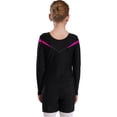 thumbnail image 3 of iiniim Kids Girls Rhinestone Long Sleeve Gymnastics Leotards with Shorts Sets 2 Pieces Dance Outfits Dancewear Tracksuit, 3 of 7