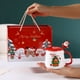 thumbnail image 4 of Christmas Gift Mug With Lid Spoon High Value Santa Claus Reindeer Ceramic Cup, 4 of 6