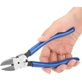 thumbnail image 5 of Diagonal Pliers, 8inch Blue Diagonal Pliers Cable Nose Cutting Nippers Wire Cutter Tool Heavy Duty Diagonal Flush Cutters Ideal Wire Snips for Various Cables, 5 of 10