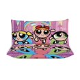 thumbnail image 3 of The Powerpuff Girls 3 Pieces Bedding Set 3D Printed Lightweight Bed Quilt Set Comforter Cover Set for Girls Kids Teens, 1 Quilt Cover 2 Pillowcases 90"x90", 3 of 8