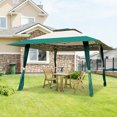 thumbnail image 3 of Gymax Abri de Terrasse Extérieur Robuste 13'x13 Pieds Pliable Auvent Tente Gazebo Compagnon, 3 of 9