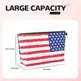 thumbnail image 3 of Retro America Flag Handbag Purse Tote Organizer Zipper Closure Cosmetic Pouch Bag For Travelling, 3 of 7