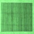 thumbnail image 1 of Ahgly Company Indoor Square Abstract Emerald Green Modern Area Rugs, 6' Square, 1 of 4