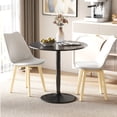 thumbnail image 2 of HOMCOM Round Dining Table with Steel Base, Non-slip Pad for Living Room, 2 of 10